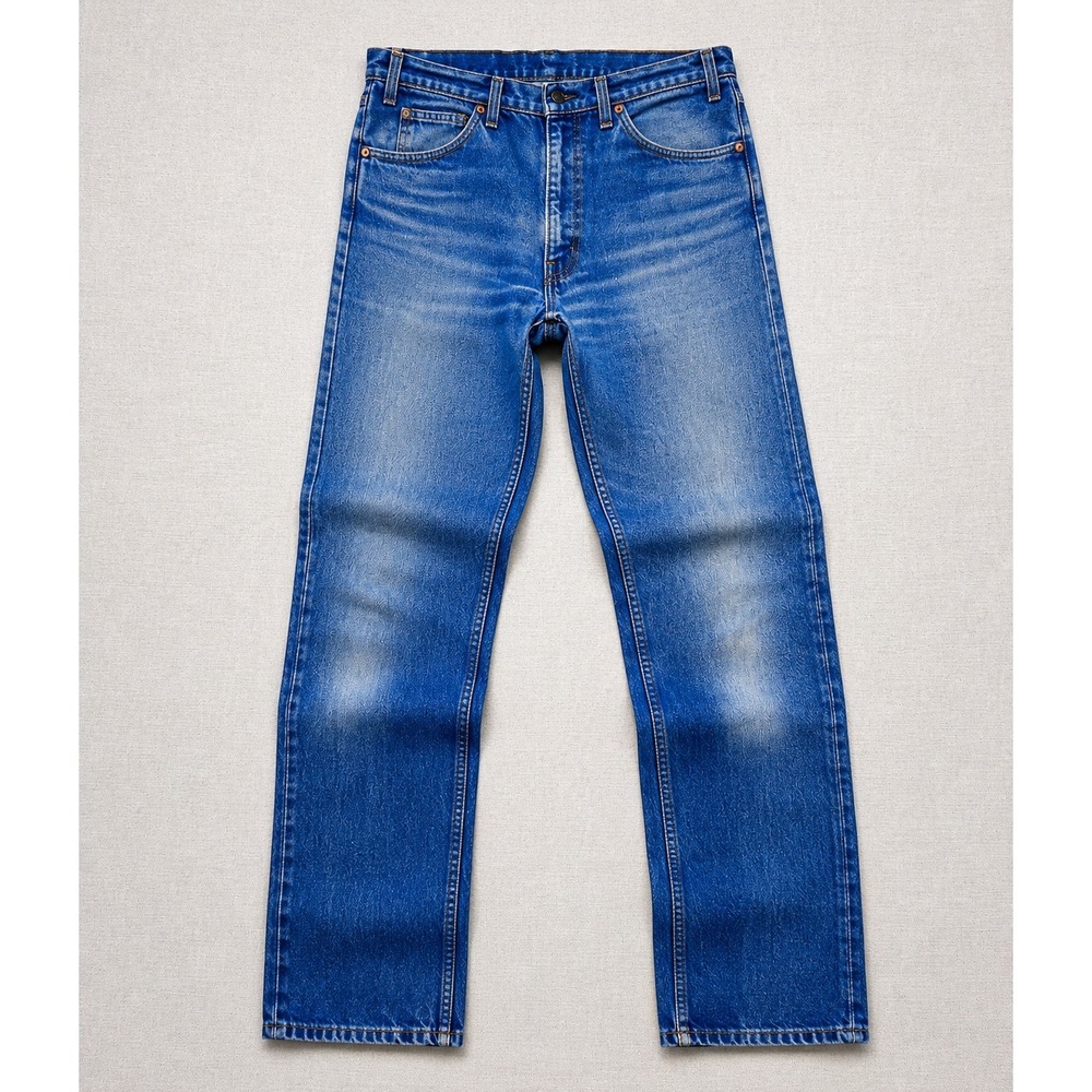 Vintage Levi's 505 Orange Tab Jeans Men's 33x36 Blue Straight Leg Made in USA